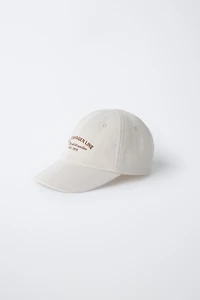 EMBROIDERED TEXT CAP