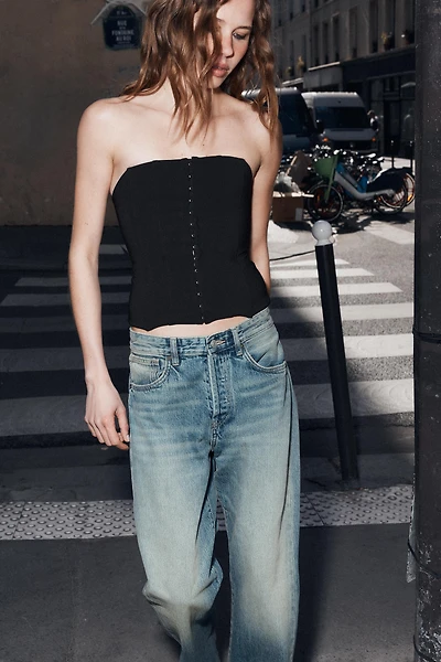 STRAPLESS CORSET TOP