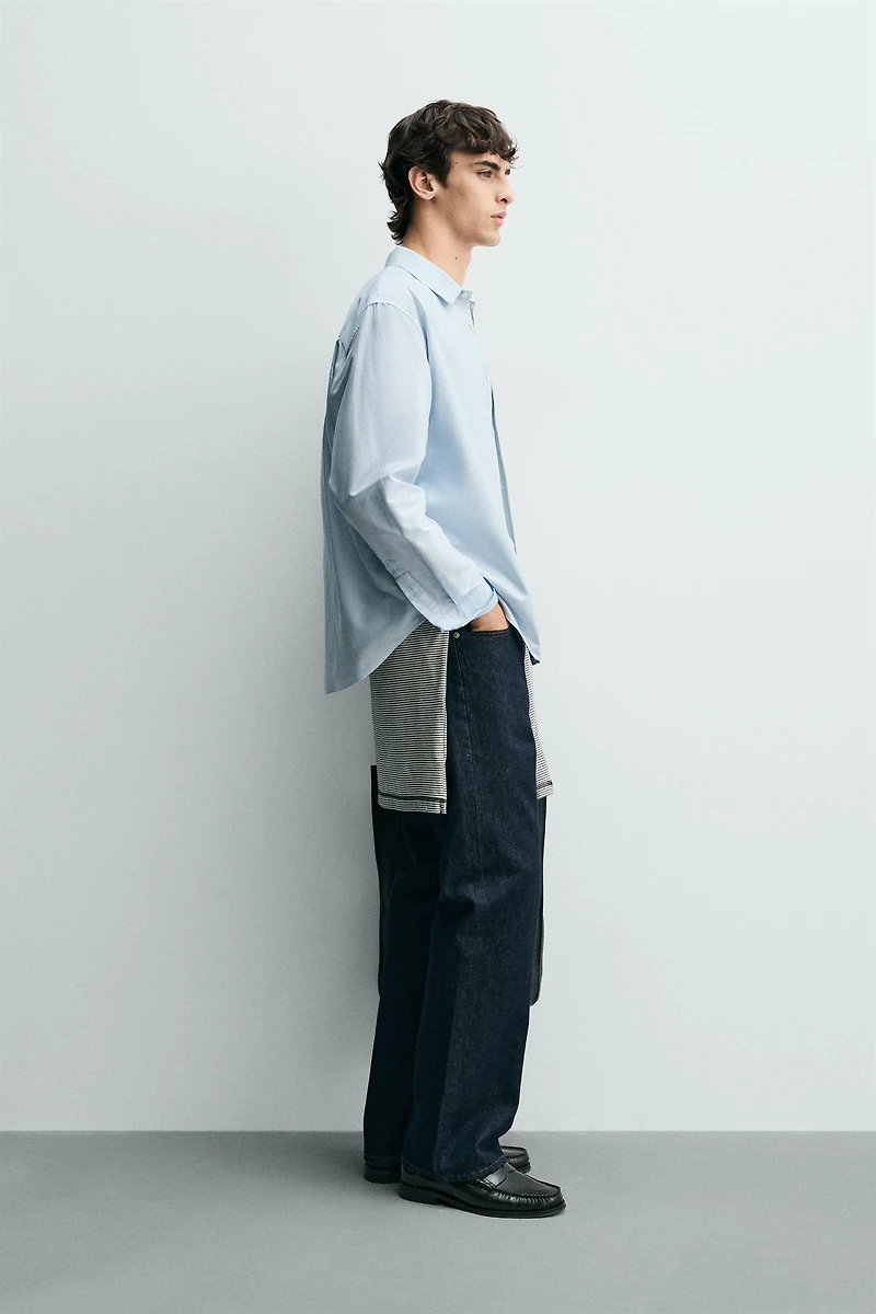 REGULAR FIT COTTON-SILK SHIRT