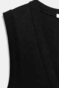COTTON V-NECK T-SHIRT