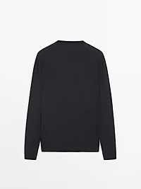 Knit wool blend sweater