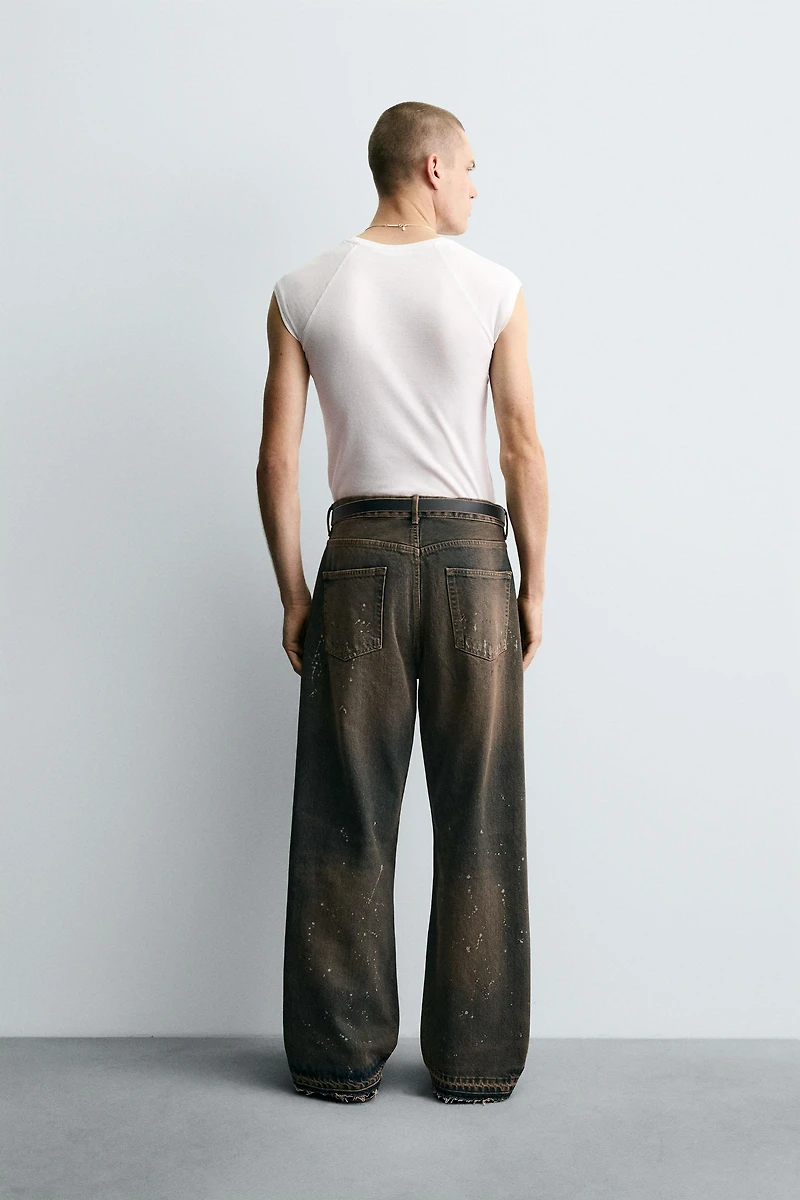 SPLATTER LOOSE FIT JEANS