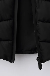 VESTE MATELASSÉE MANCHES EFFET NÉOPRÈNE