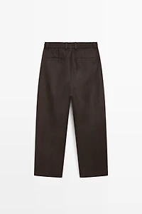 Pantalon total look 100 % lin