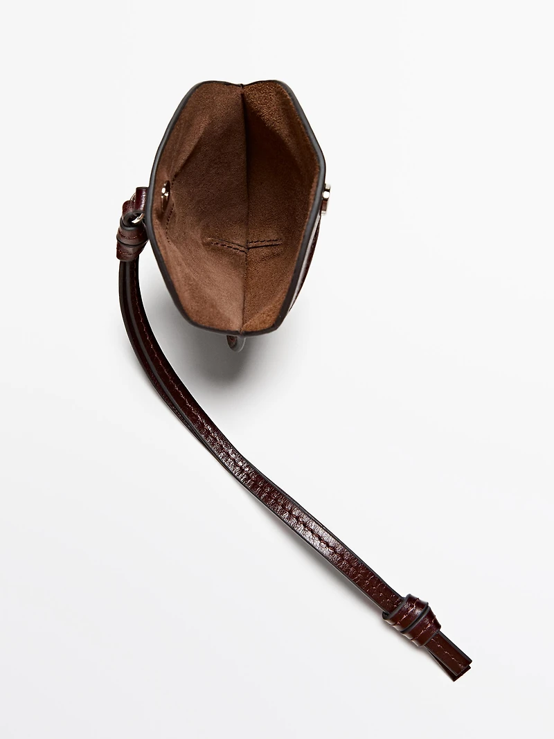 Étui pliable AirPods en cuir nappa