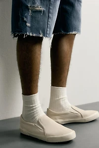 LEATHER MIXED MATERIAL SNEAKERS