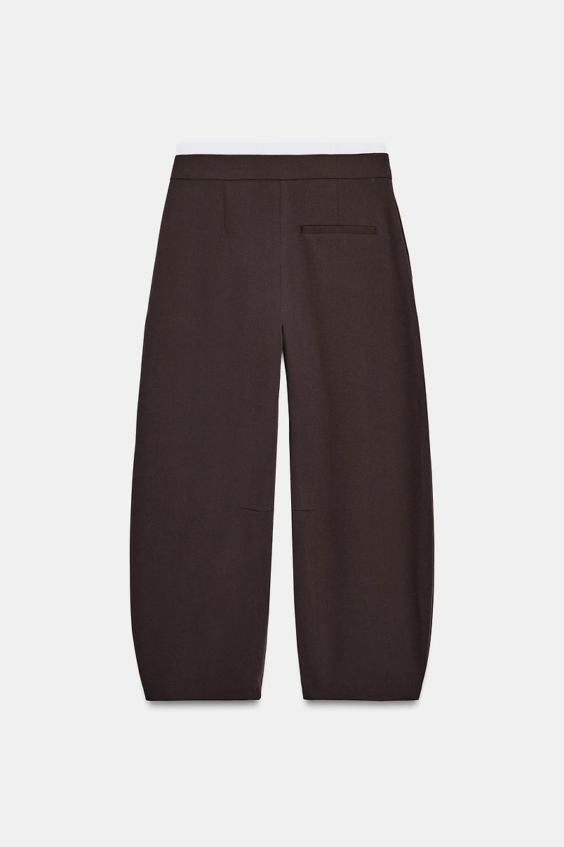 DOUBLE WAIST BARREL PANTS