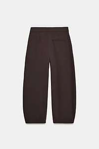 DOUBLE WAIST BARREL PANTS