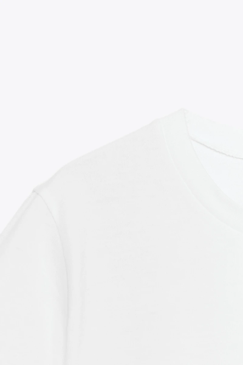 CONTRAST BOW T-SHIRT