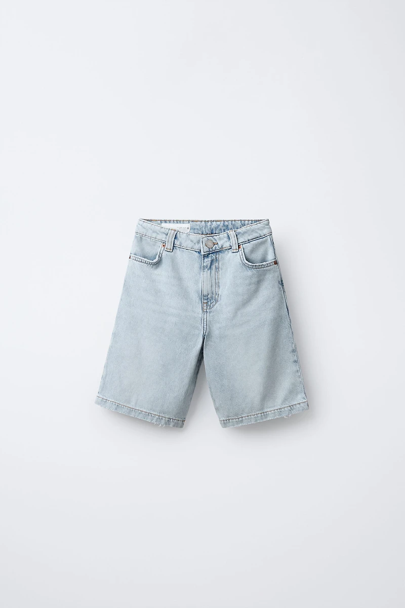 CARPENTER DENIM SHORTS