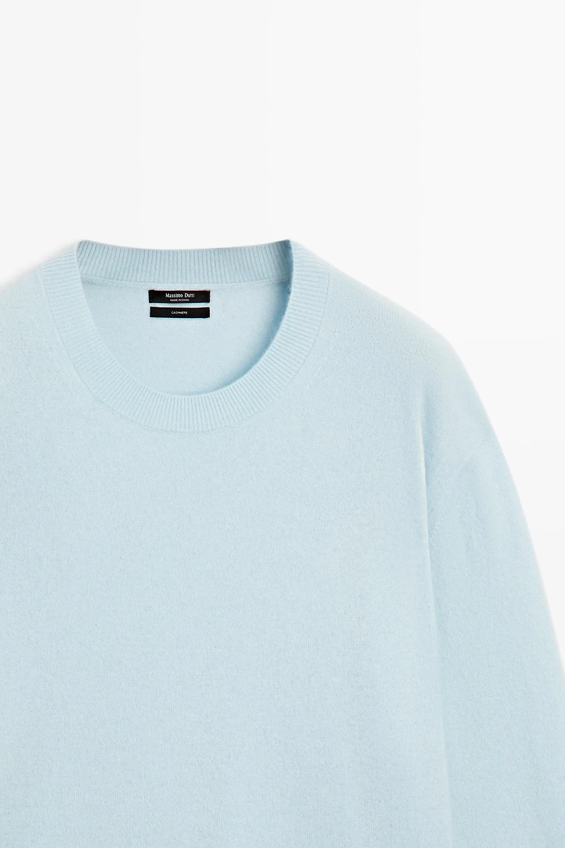 100% cashmere long sleeve sweater