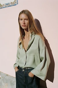 CHEMISE OVERSIZE MANCHES AMPLES