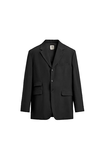 VESTE DE COSTUME RELAXED FIT VISCOSE ET LIN