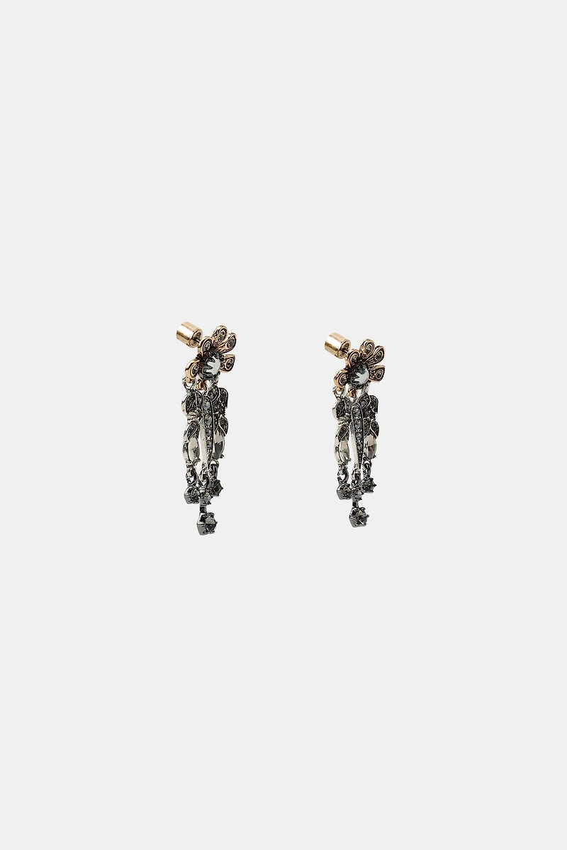 JEWEL FLOWER EARRINGS