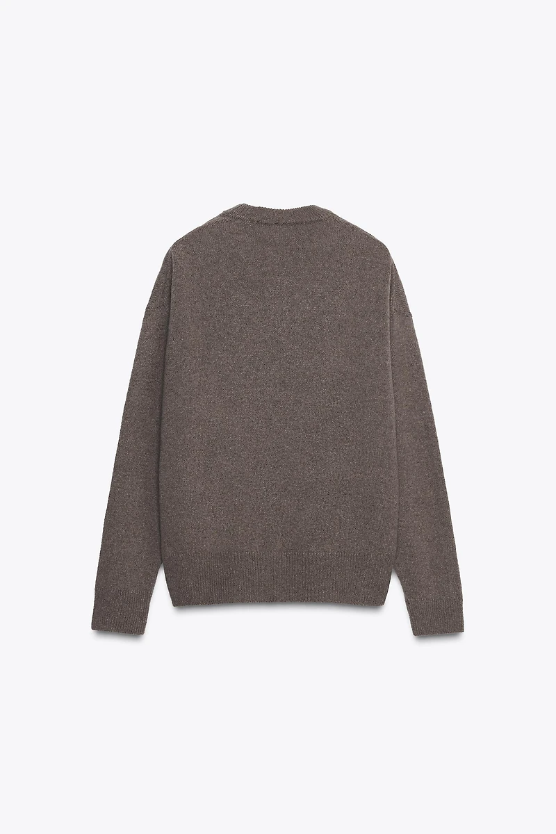 PULL CACHEMIRE ET LAINE MANCHES LONGUES