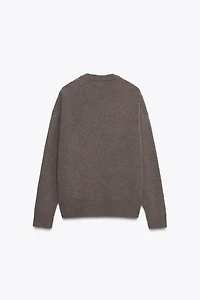 PULL CACHEMIRE ET LAINE MANCHES LONGUES