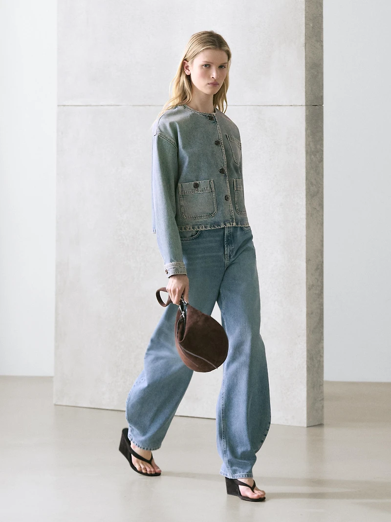 Short denim jacket