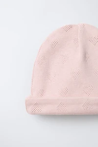 POINTELLE HEART LAYETTE SET AND BAG