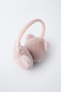 FAUX FUR MOUSE EAR MUFFS