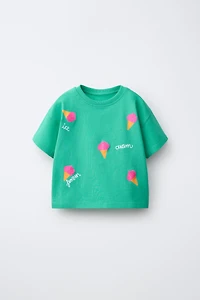 ICE CREAM PRINT T-SHIRT