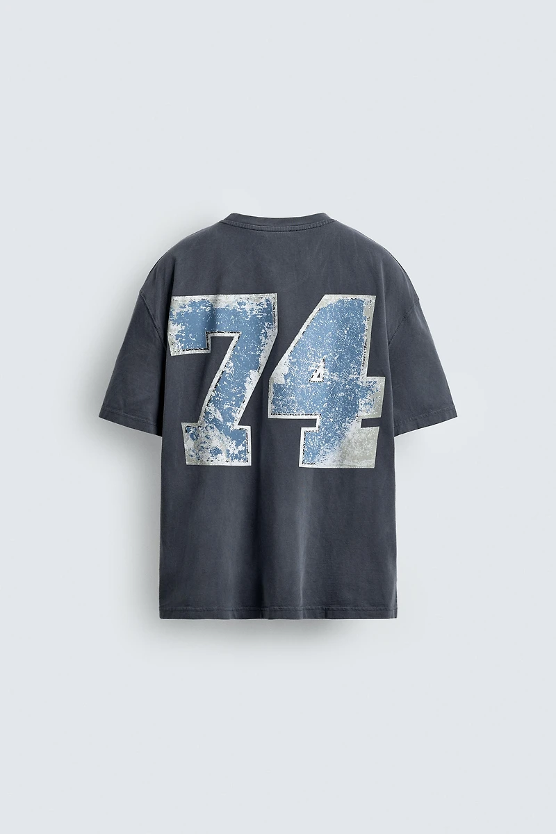 T-SHIRT IMPRIMÉ DÉLAVÉ