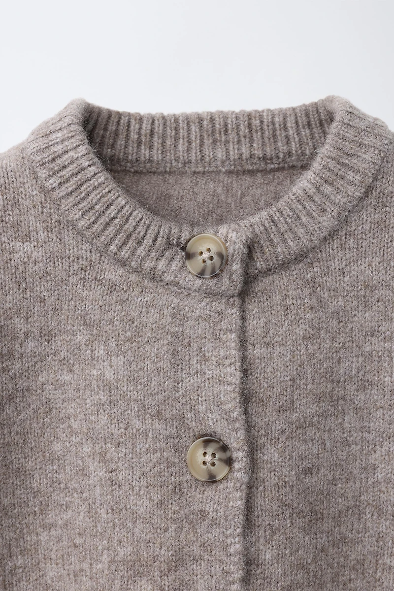 PLAIN KNIT CARDIGAN