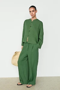 Flowing total look pants