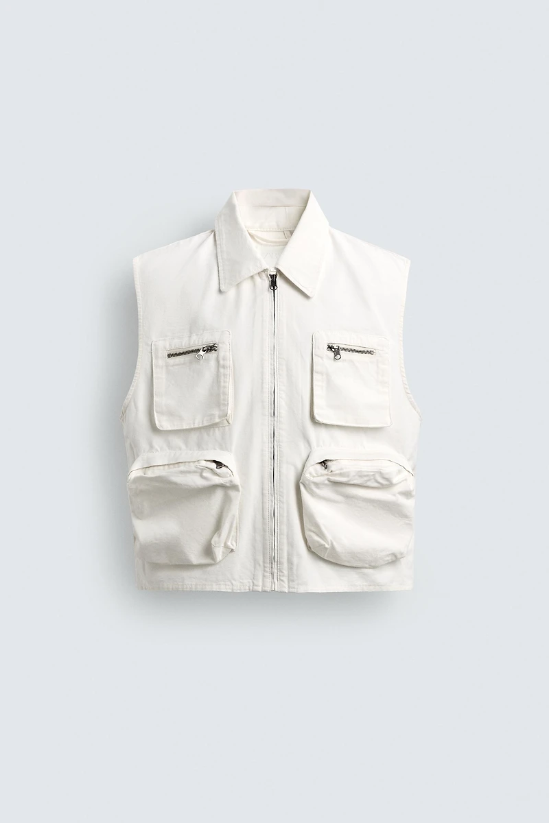 RELAXED FIT UTILITY POCKET VEST