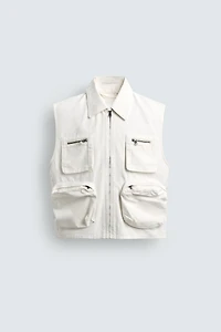 RELAXED FIT UTILITY POCKET VEST