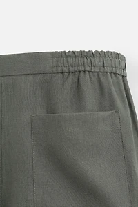 100% LINEN SHORTS