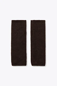 FLORAL EMBROIDERED KNIT MITTENS