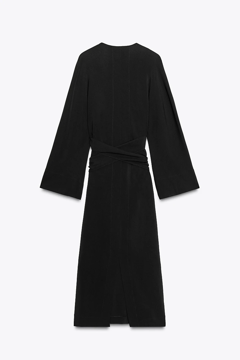 ZW COLLECTION MIDI DRESS WITH TIES
