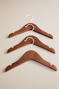KIDS' WOODEN HANGERS (PACK OF 3)