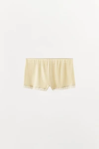 POINTELLE LACE SHORTS
