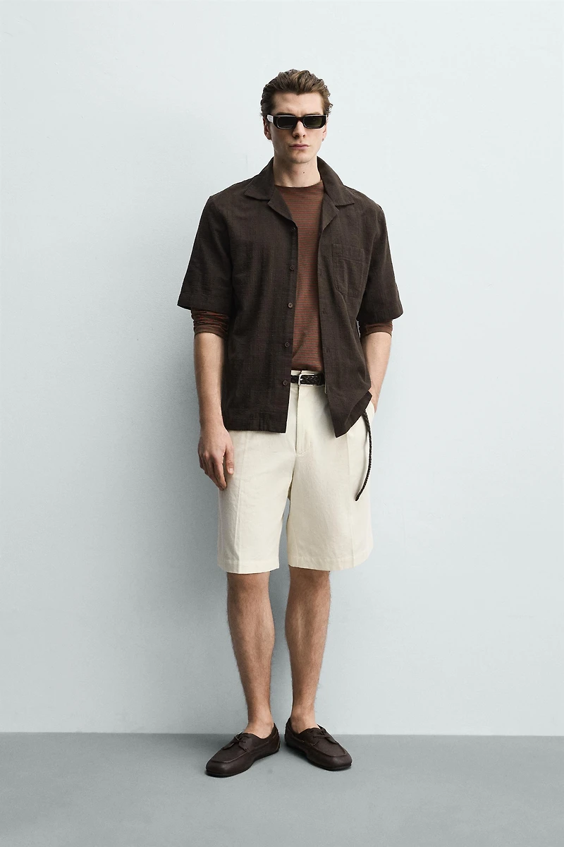 CHEMISE REGULAR FIT TEXTURÉE