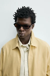 BLOUSON REGULAR FIT EN COTON ET LYOCELL