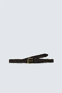 BRAIDED LEATHER BELT AARON LEVINE X ZARA