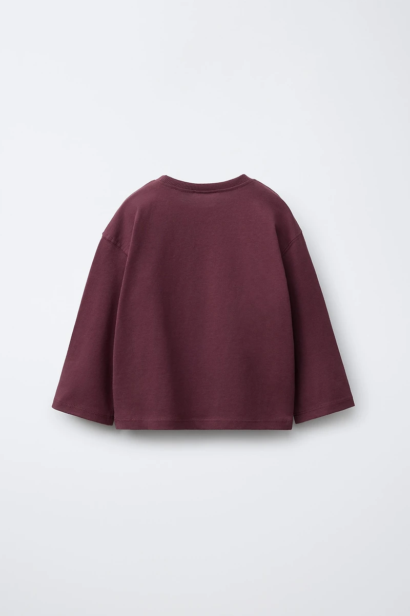 BASIC EMBROIDERED HEART T-SHIRT