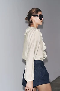 ZW COLLECTION RUFFLED SHIRT