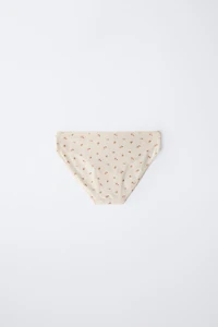 AGES 6-14 / SIX-PACK OF FLOWER PRINT UNDERWEAR