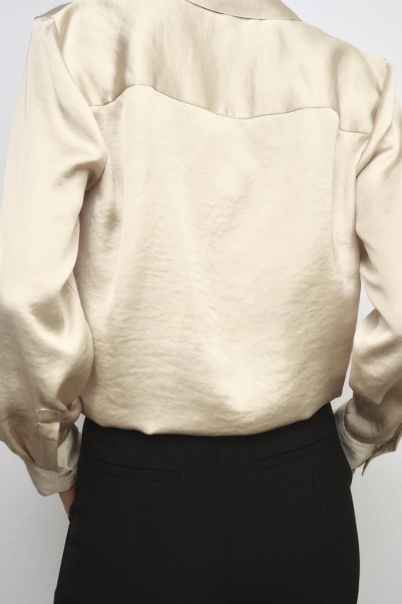 SATIN EFFECT SHIRT ZW COLLECTION