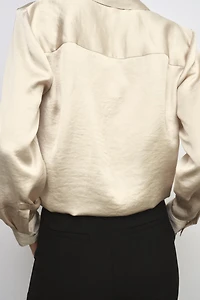 SATIN EFFECT SHIRT ZW COLLECTION