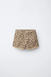 ANIMAL PRINT SHORTS