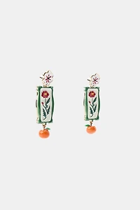 RESIN FLOWER EARRINGS