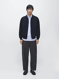 Cardigan à col polo 100 % coton