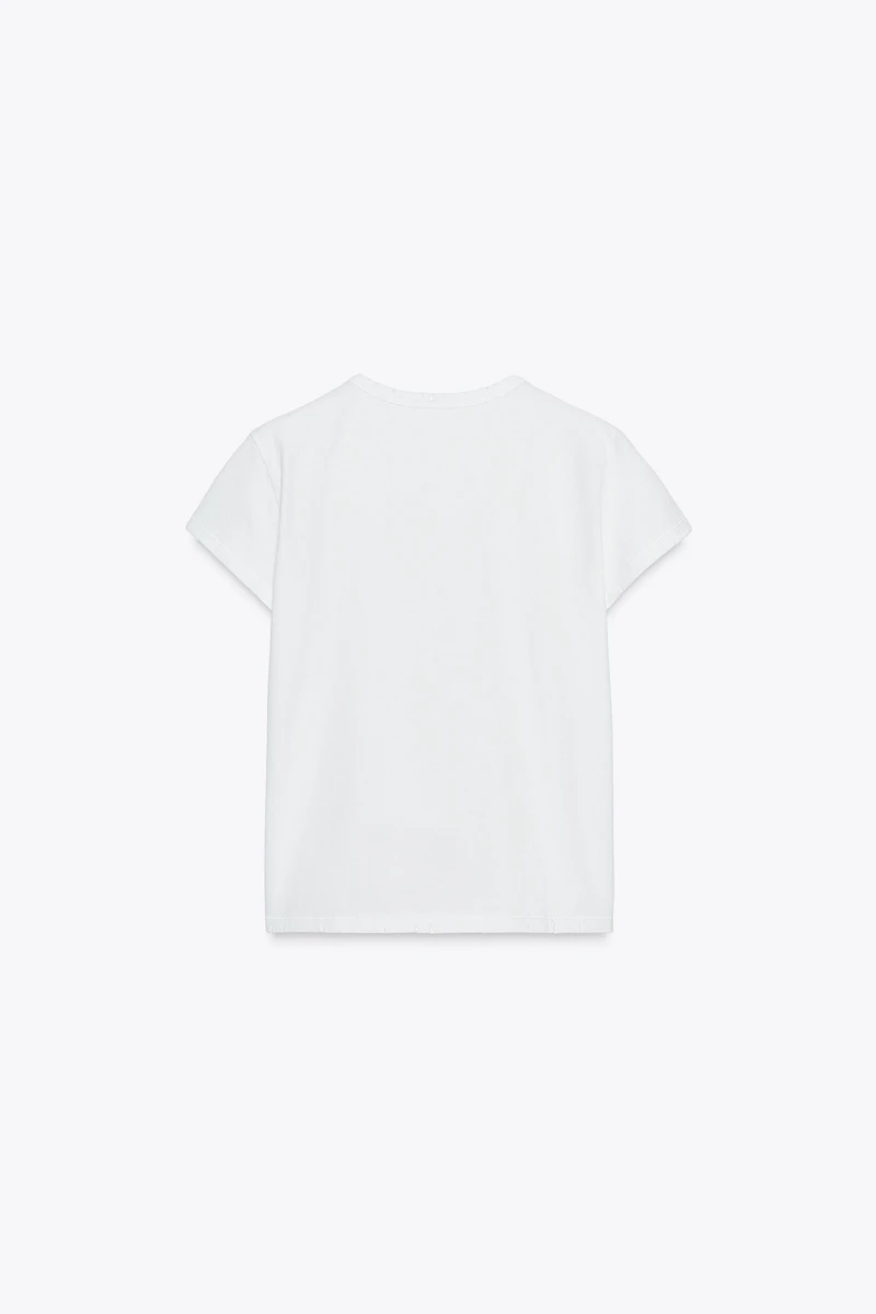 REGULAR RIPPED T-SHIRT