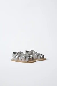 LEATHER FISH SANDALS