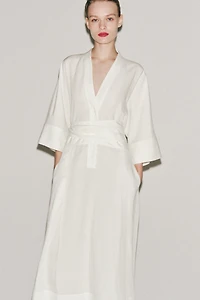 ZW COLLECTION BELTED MIDI DRESS