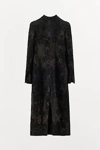 ZW COLLECTION LIMITED EDITION VELVET JACQUARD COAT