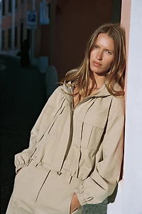 HOODED BALLOON JACKET